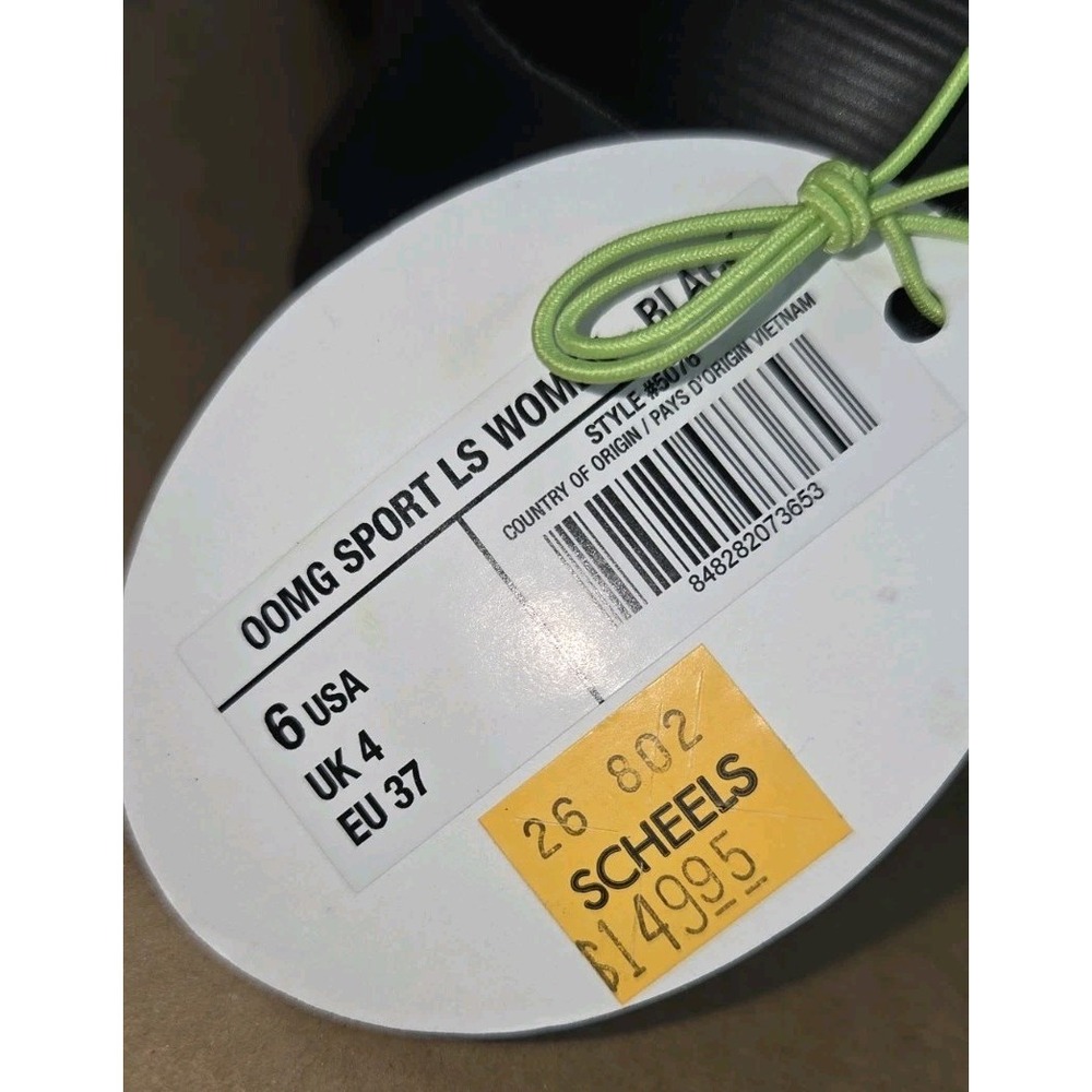 Oofos Oomg Sport LS BlK Lace Up Recovery Comfort Walking Shoes W 6 READ DESCRIPT - Picture 9 of 11